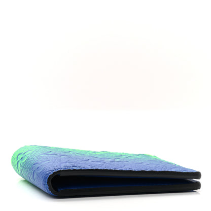 Louis Vuitton Taurillon Illusion Slender Wallet Bleu Vert 4 of 7