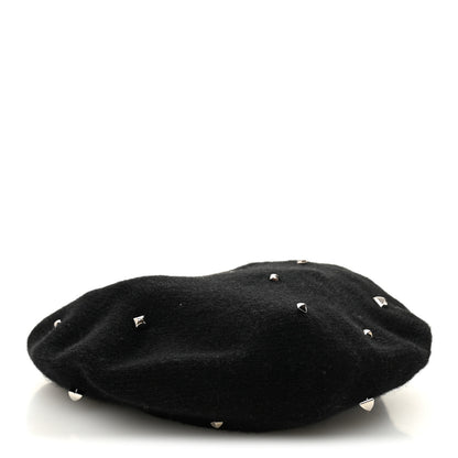 Hermes Cashmere Medor Studded Darling Beret S Black 1 of 9