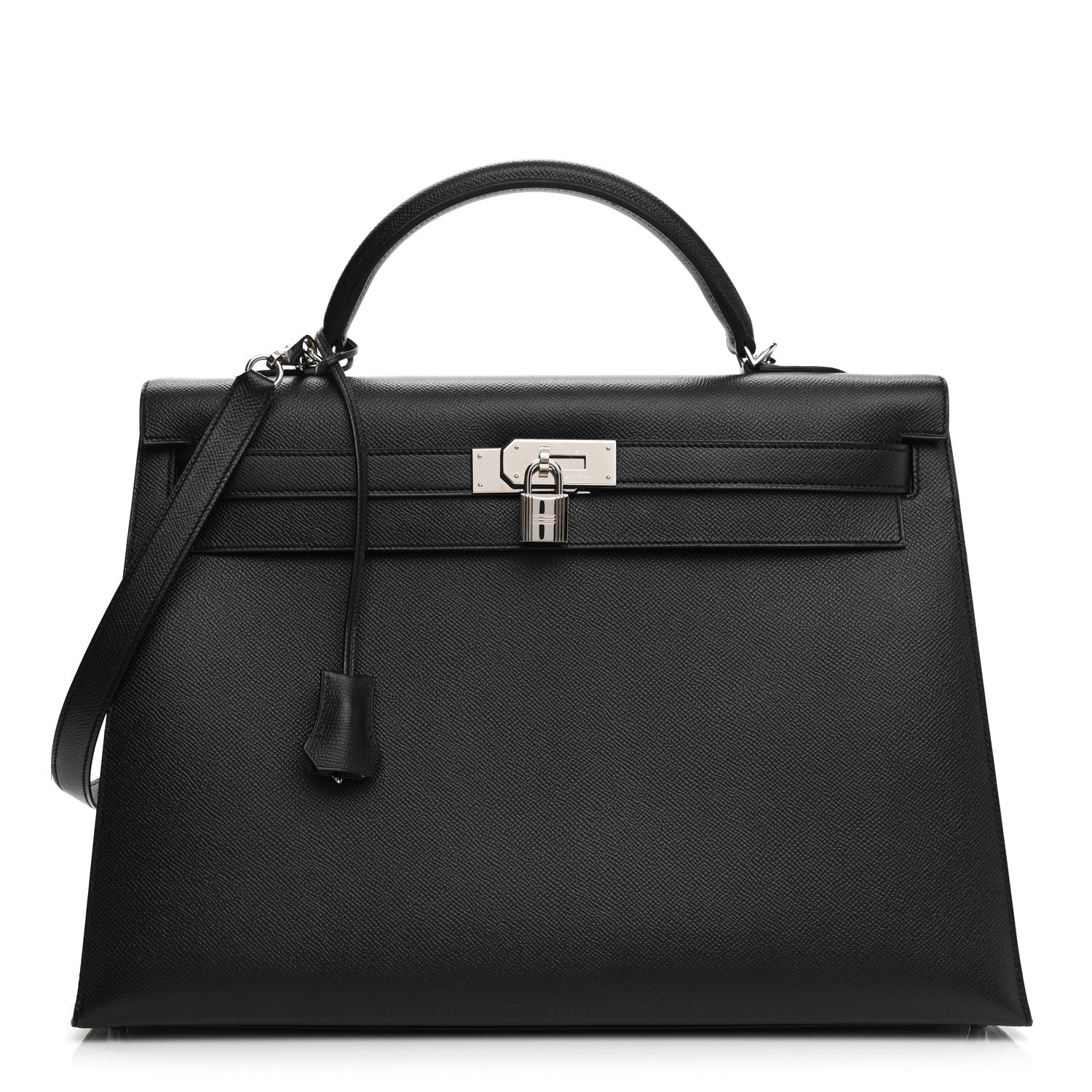 Hermes Epsom Kelly Sellier 40 Black 1 of 13