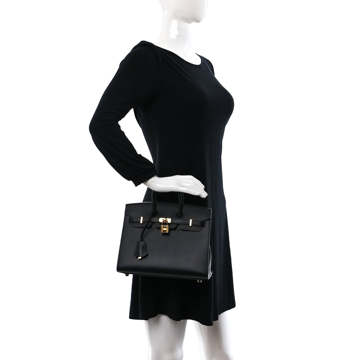 Epsom Birkin Sellier 25 Black