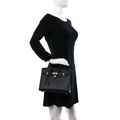 Hermes Epsom Birkin Sellier 25 Black 2 of 10