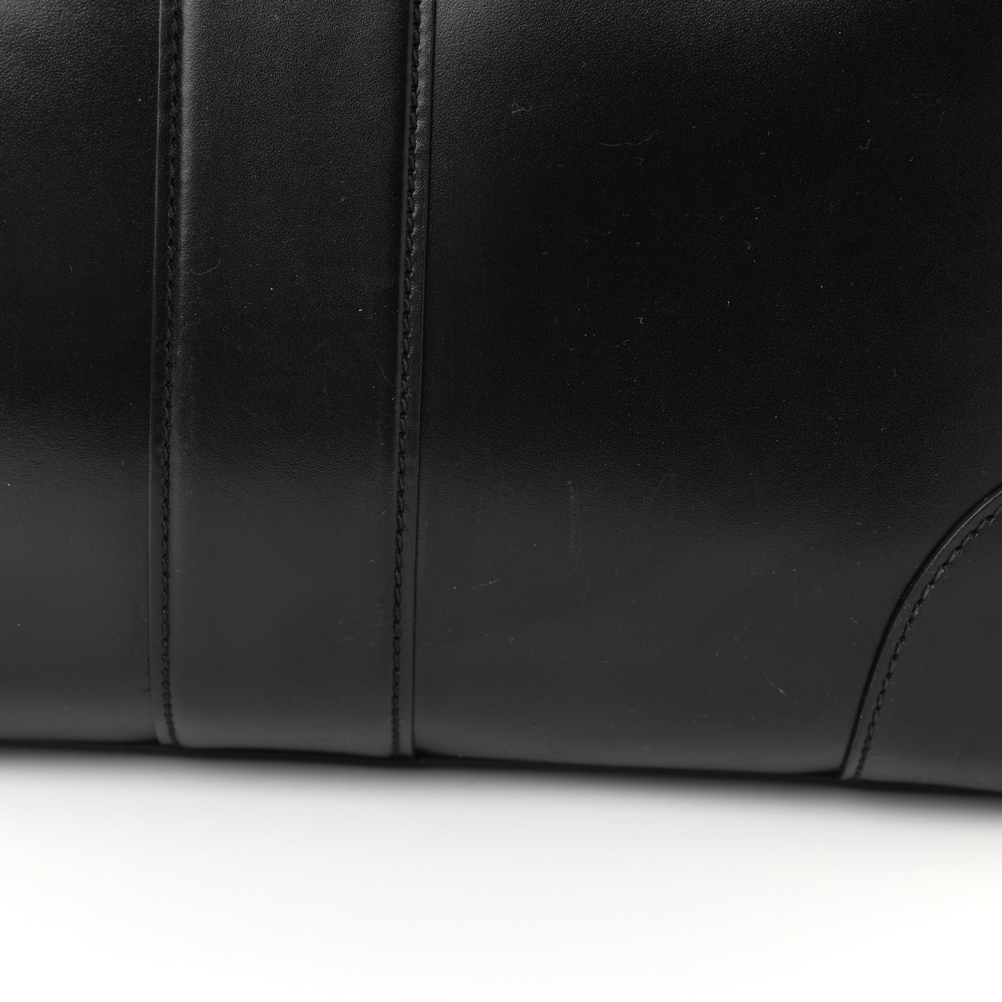 Calfskin Medium Lady Buckle Top Handle Bag Black