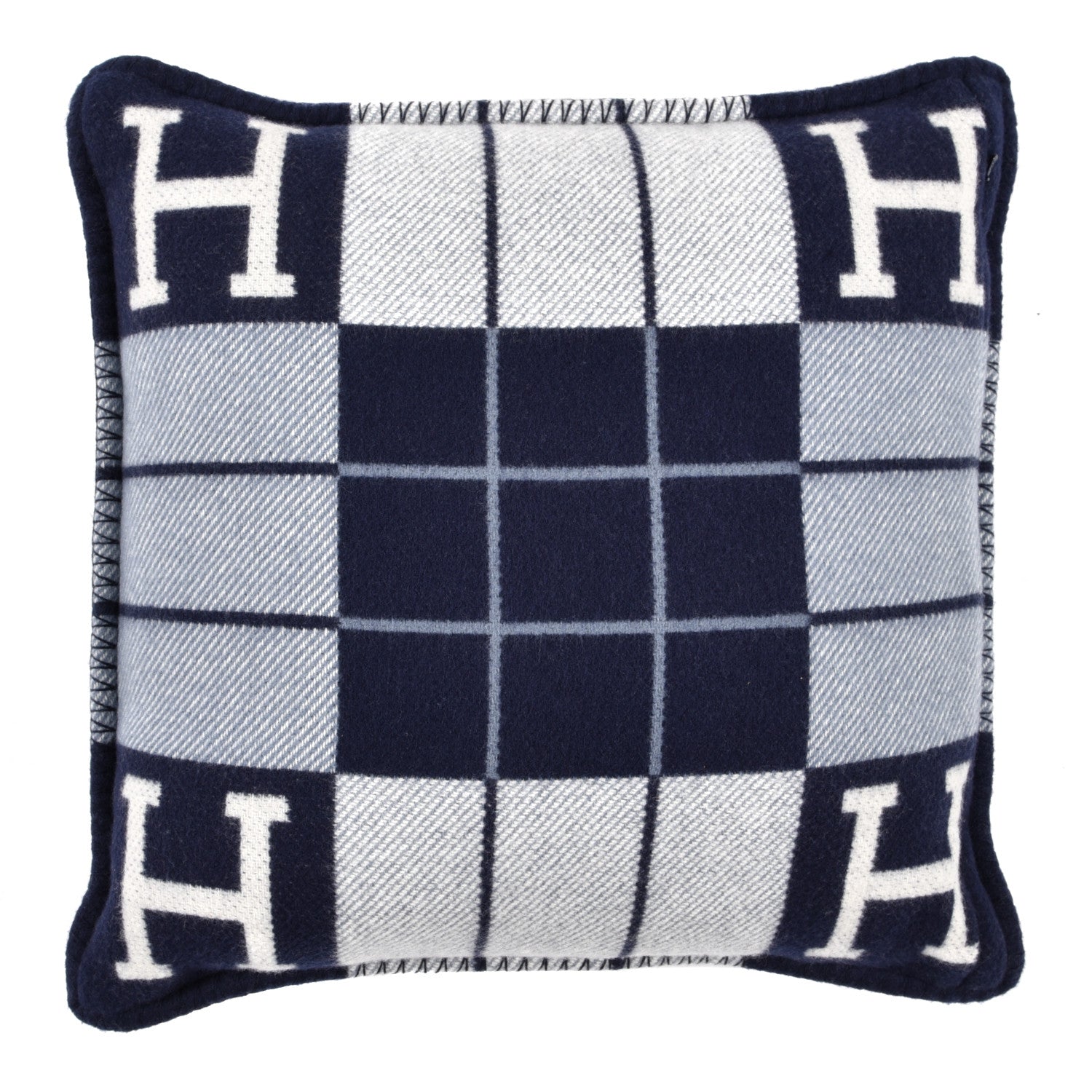 Hermes Wool Cashmere Avalon III Pillow PM Ecru Caban 2 of 3