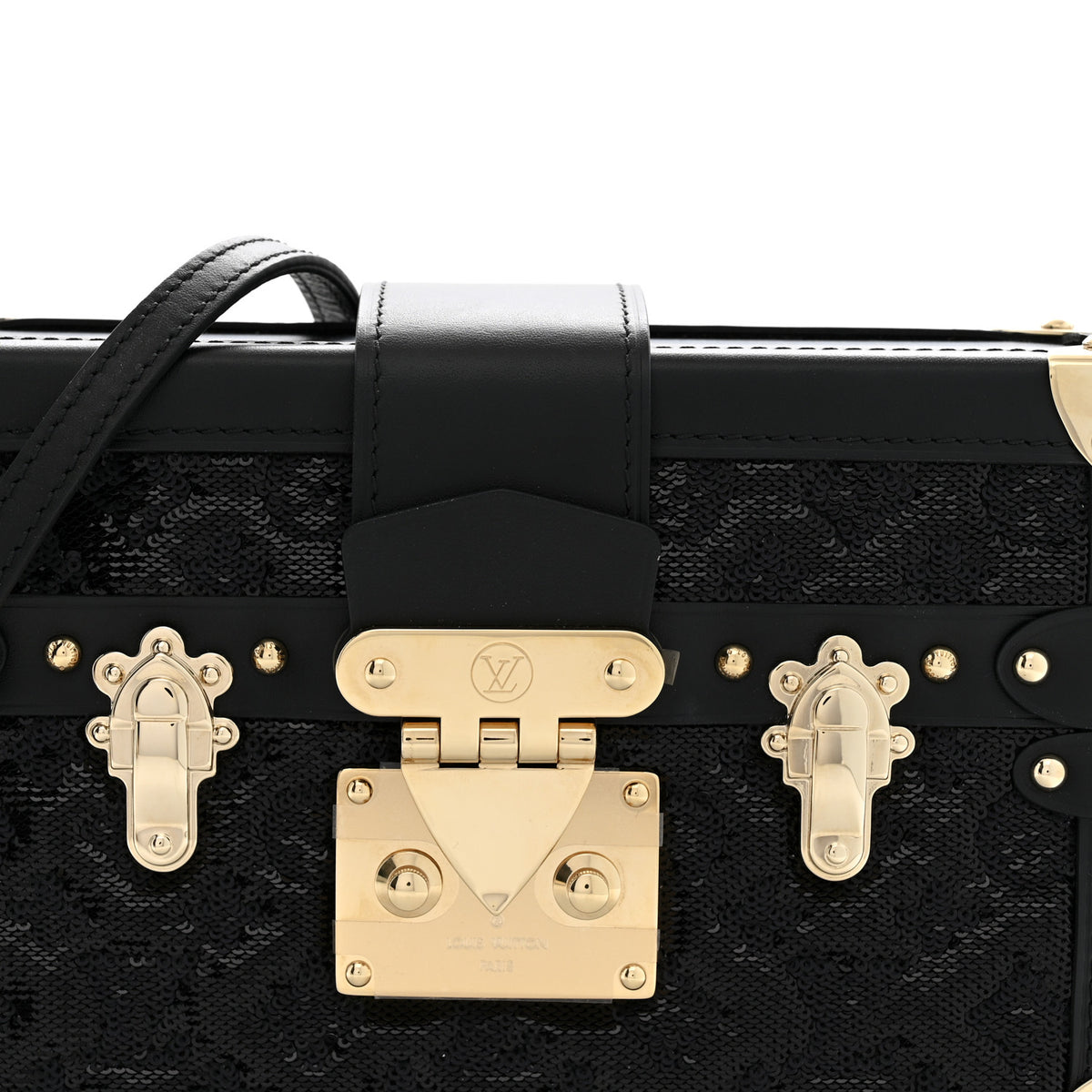 Louis Vuitton Sequins Petite Malle Black 7 of 9