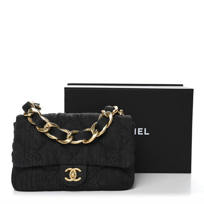 Chanel Denim Quilted Medium Funky Town Flap Black 11 of 11