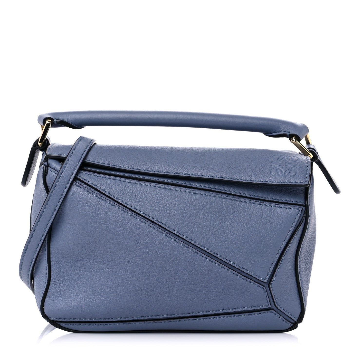Calfskin Mini Puzzle Bag Blue