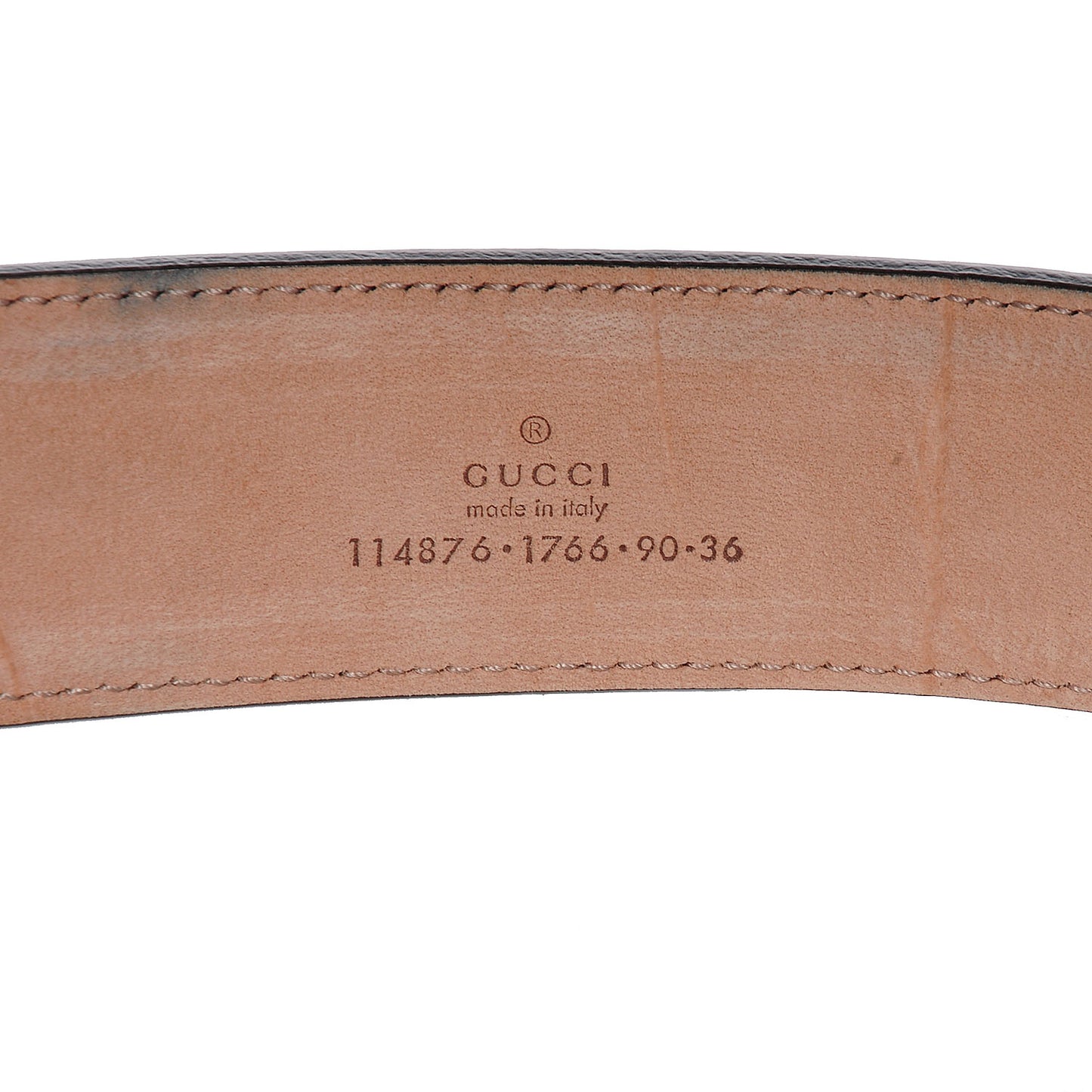 Leather Monogram Interlocking G Belt 90 36 Dark Brown