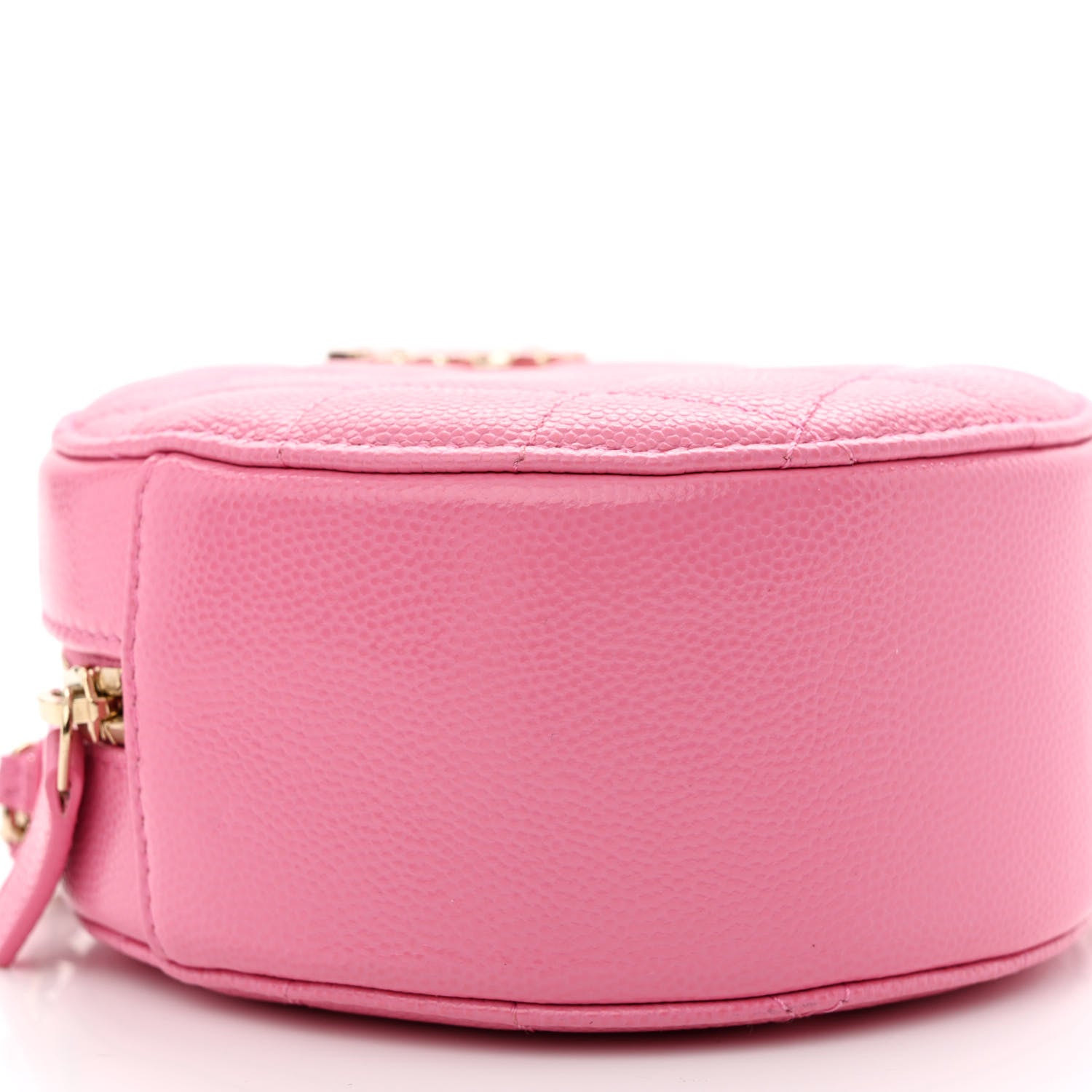 Chanel Caviar Quilted Gripoix CC Round Clutch With Chain Pink 9 of 11