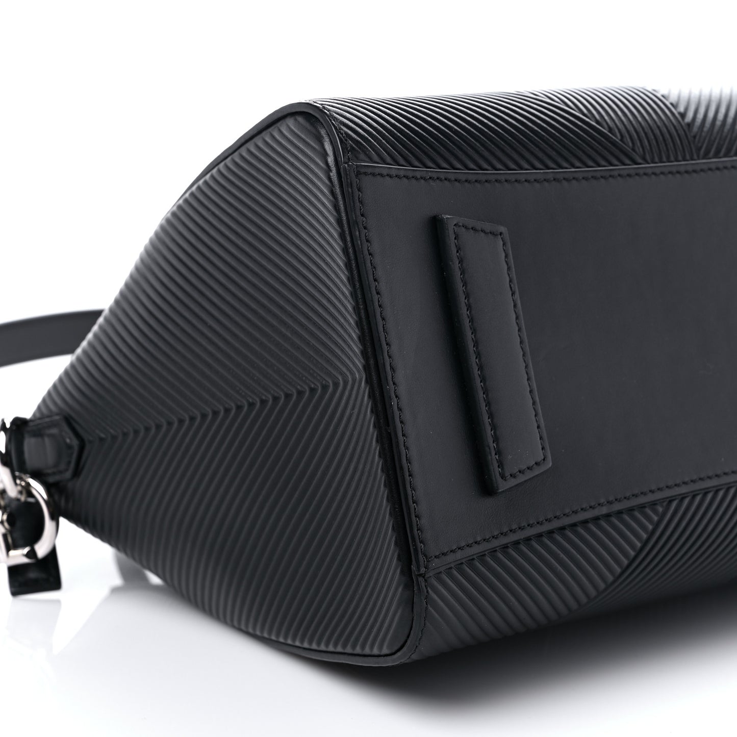 Calfskin Geometric Embossed Small Antigona Black