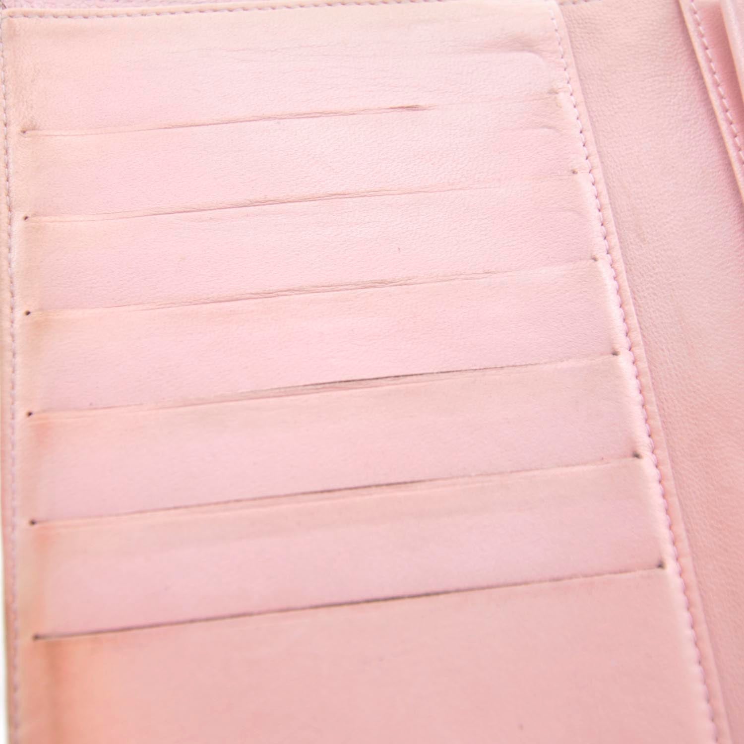 Chanel Caviar CC Clutch Wallet Pink 5 of 10