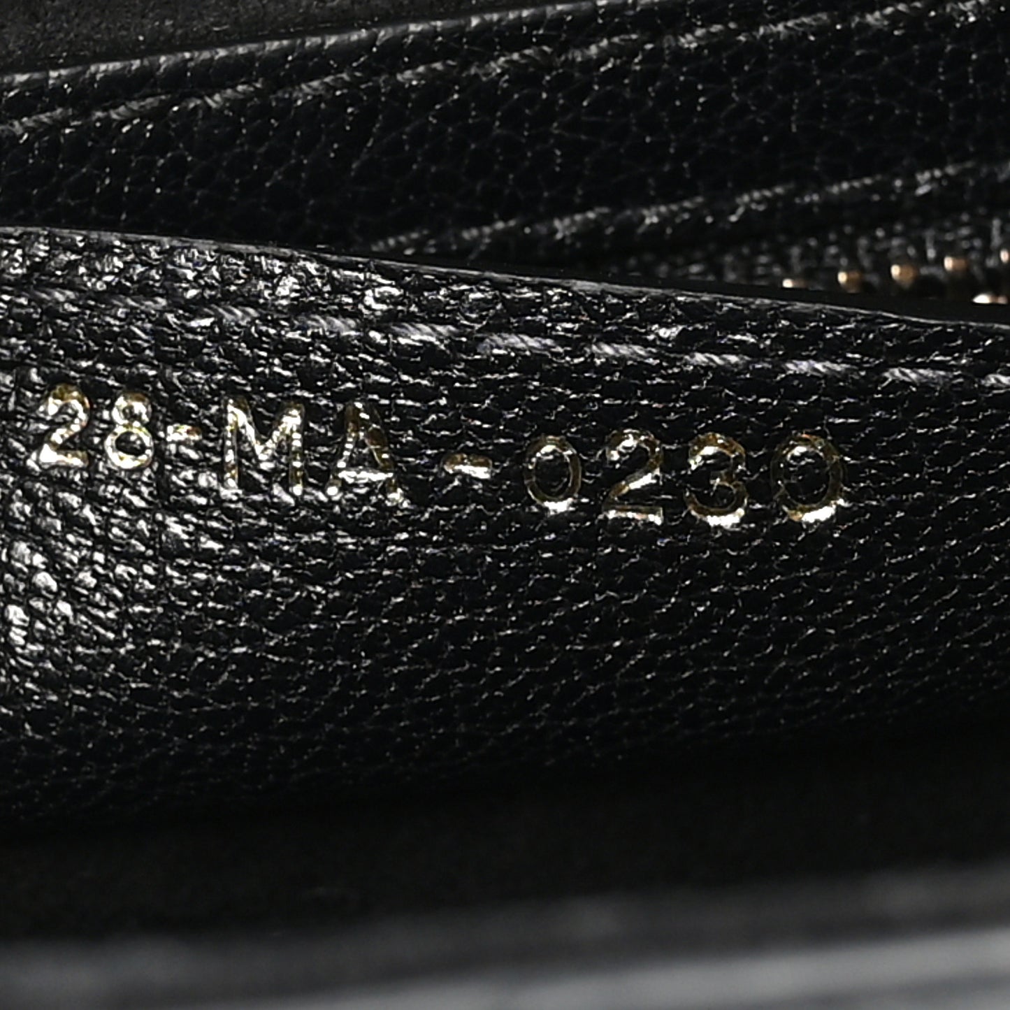 Shiny Goatskin Saddle Bag Black