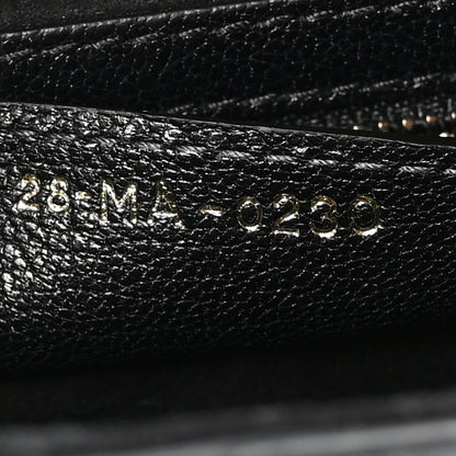 Christian Dior Shiny Goatskin Saddle Bag Black 7 of 10