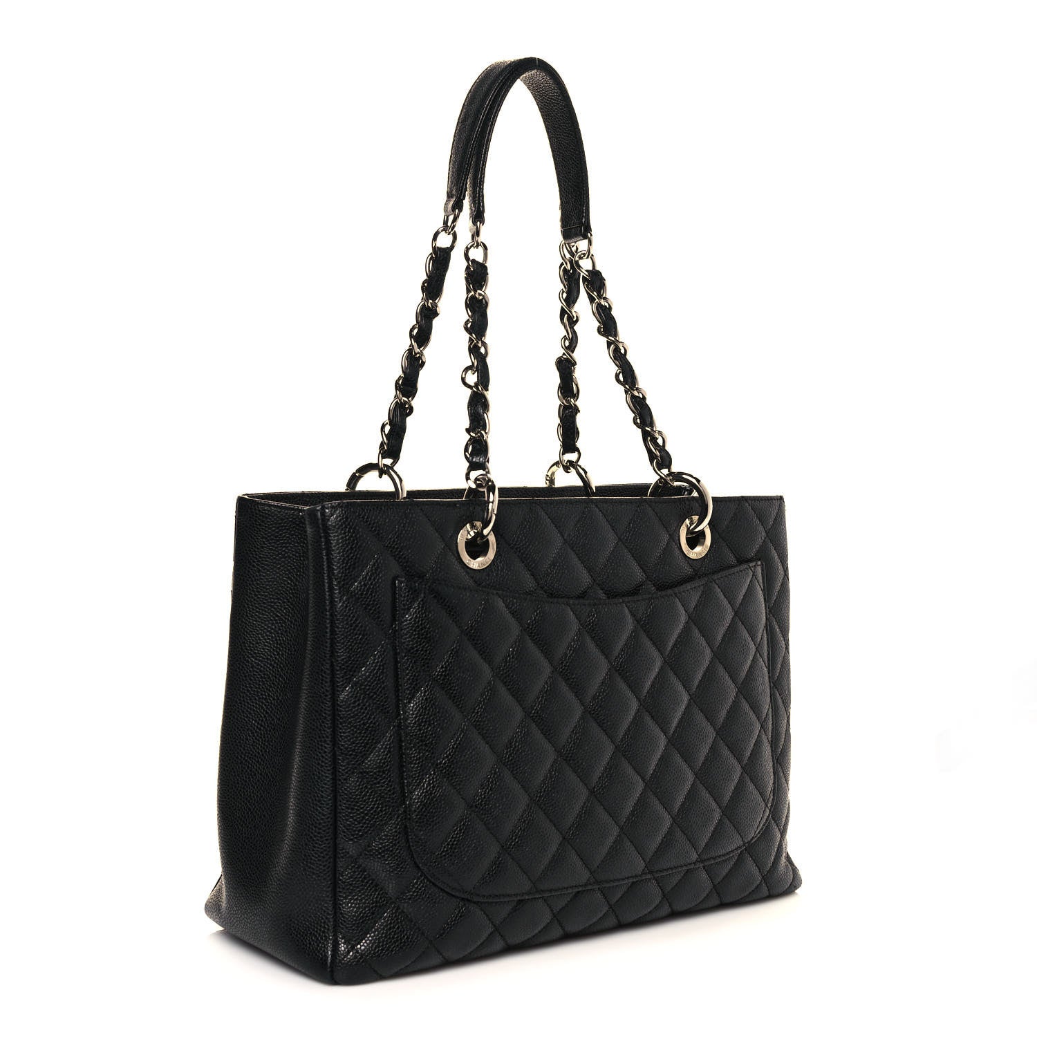 Chanel Caviar Quilted Grand Shopping Tote GST Black 2 of 14