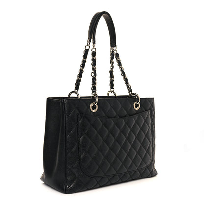 Chanel Caviar Quilted Grand Shopping Tote GST Black 2 of 14