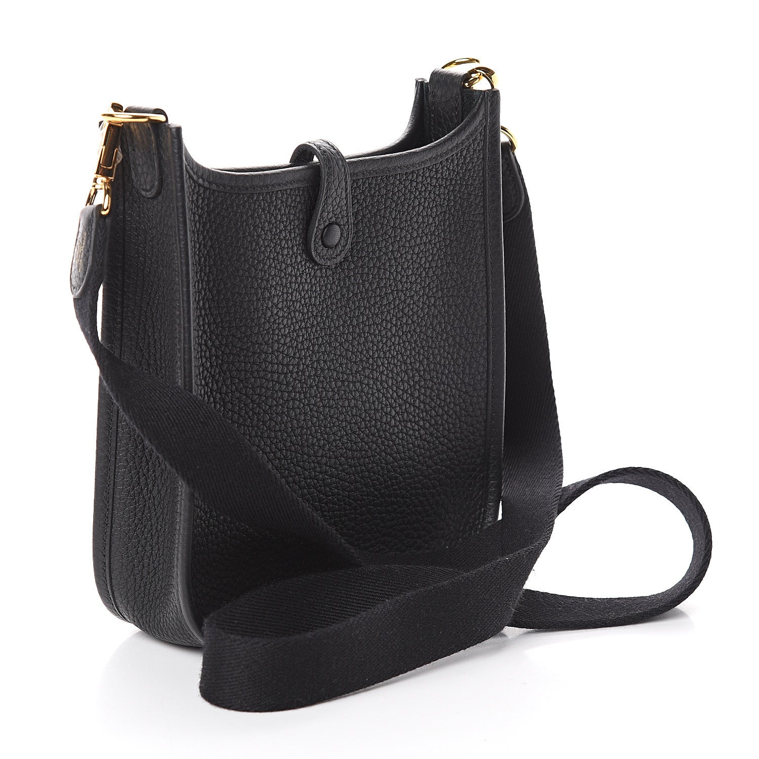 Hermes Taurillon Clemence Evelyne TPM Black 2 of 9