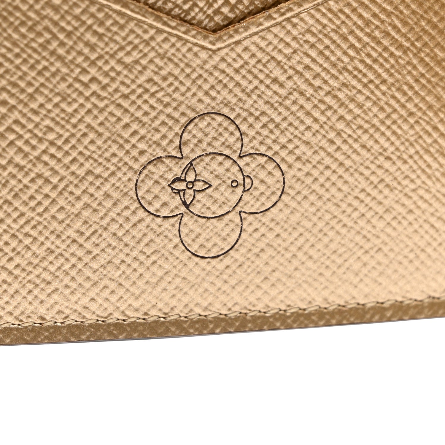 Louis Vuitton Monogram 2025 Christmas Animation Passport Cover Iced Gold 7 of 7