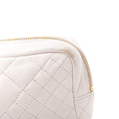 Versace Nappa Barocco Quilted Vanitas Medea Belt Bag White 10 of 12