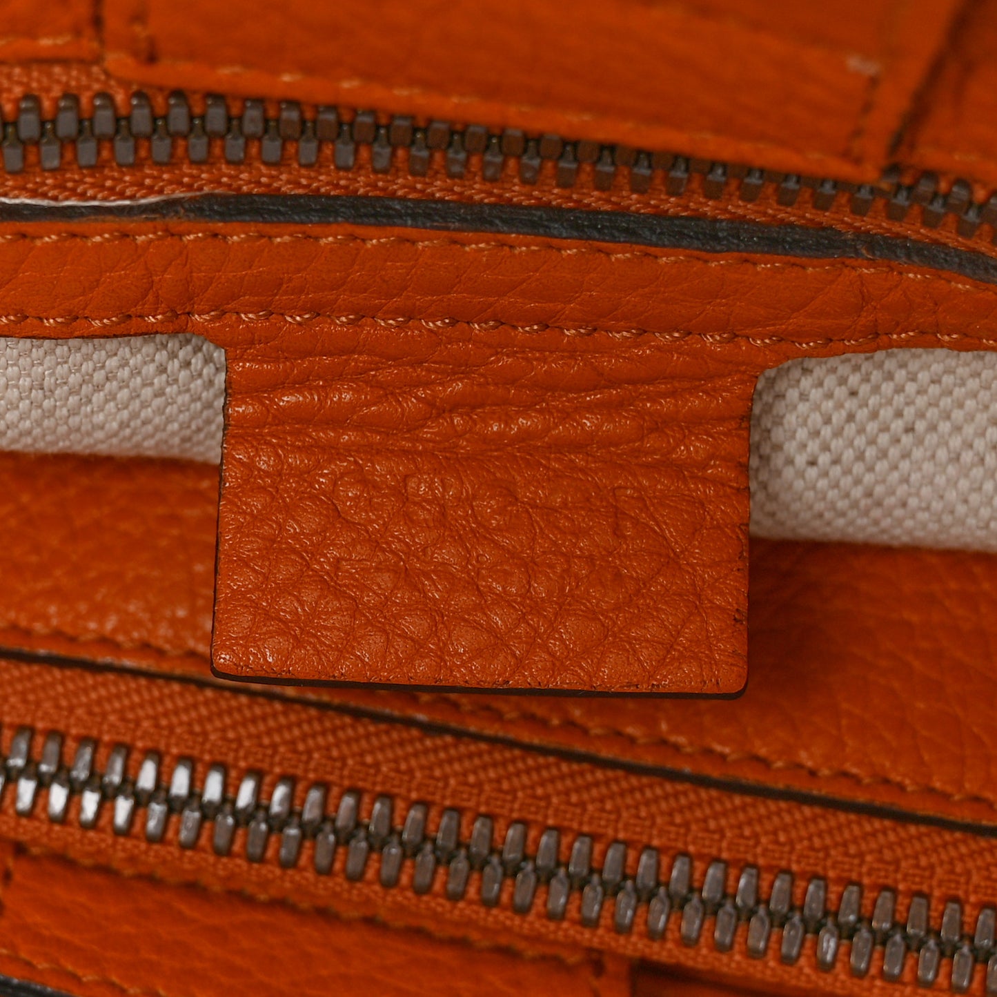 Cellarius Calfskin Medium Bamboo Shopper Tote  Orange