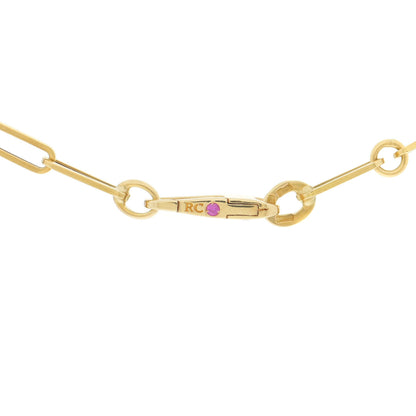 Roberto Coin 18K Yellow Gold Paper Clip Link Necklace 4 of 4