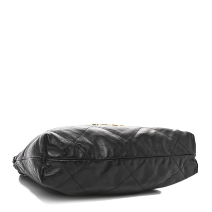 Chanel Shiny Calfskin Quilted Small Chanel 22 Black 4 of 11