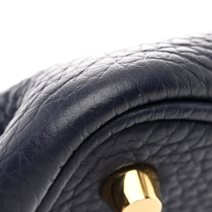 Hermes Taurillon Clemence Picotin Lock 18 PM Bleu Nuit 13 of 13