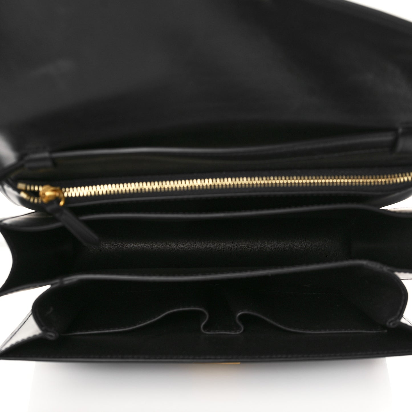 Box Calfskin Medium Classic Box Flap Bag Black