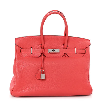Hermes Taurillon Clemence Birkin 35 Bougainvillea 1 of 10