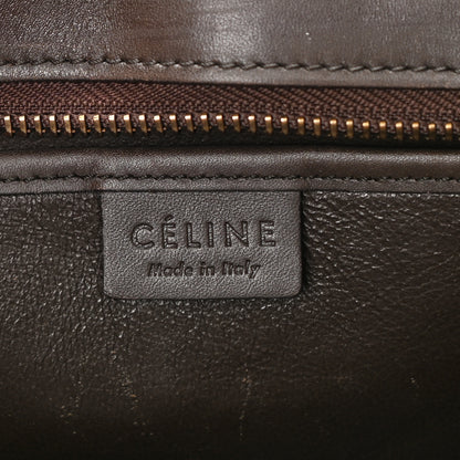 Celine Bullhide Calfskin Suede Nano Tri-Color Luggage White 6 of 9