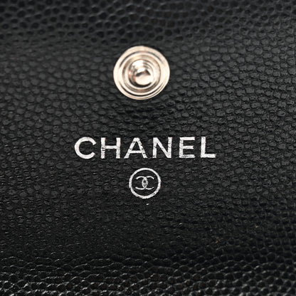 Chanel Caviar Quilted Boy Flap Card Holder Black 7 of 8