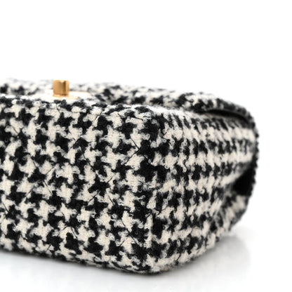 Chanel Tweed Houndstooth Quilted Mini Square Flap 10 of 11
