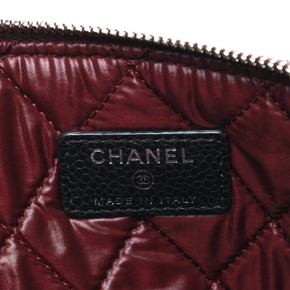 Chanel Caviar Quilted Medium Cosmetic Case Black 6 of 7