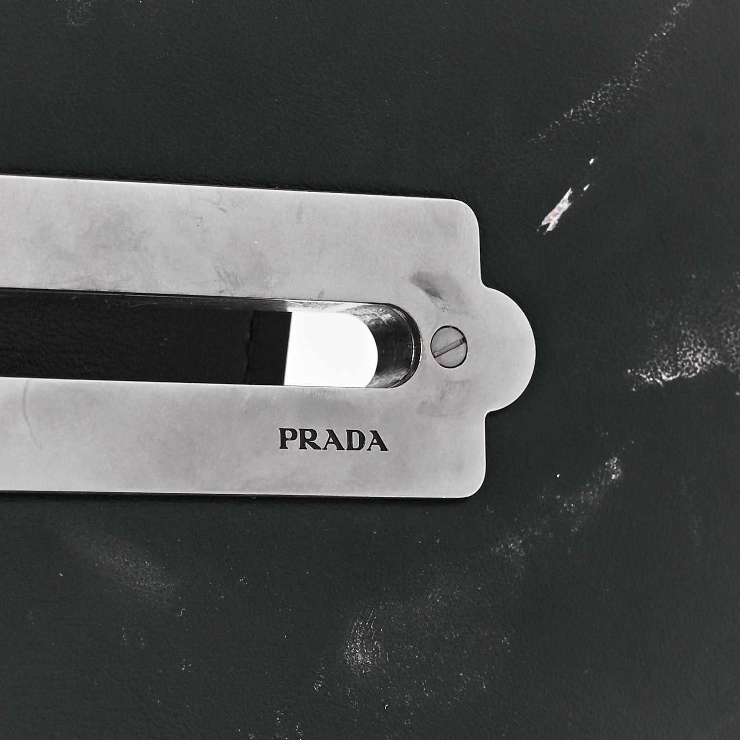 Prada City Calfskin Cahier Chain Wristlet Clutch Black 6 of 10