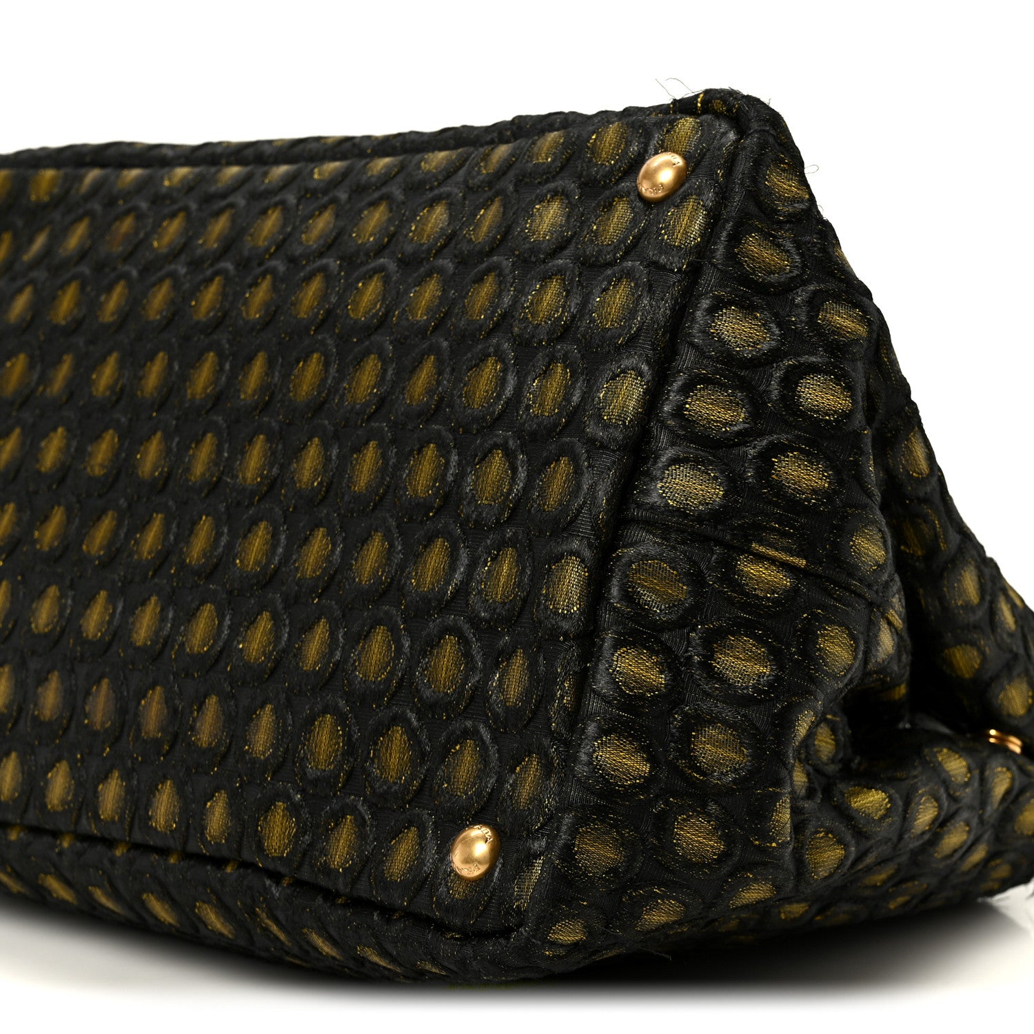 Prada Tessuto Jacquard Canapa Tote Giallo 10 of 12