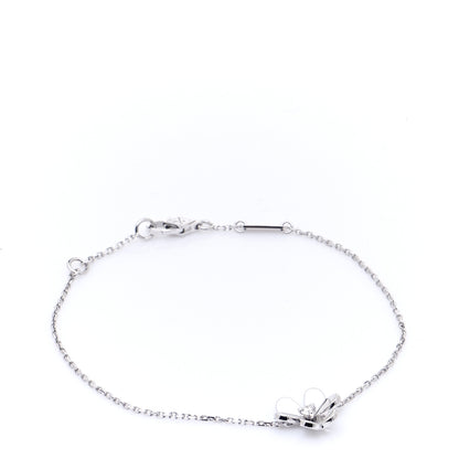Van Cleef & Arpels 18K White Gold Diamond Mini Frivole Bracelet 1 of 7