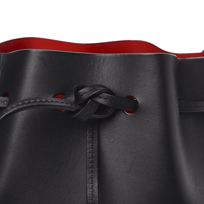 Mansur Gavriel Vegetable Tanned Calfskin Mini Bucket Bag Black Flamma 10 of 10