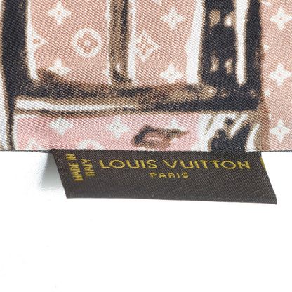 Louis Vuitton Silk Monogram Trunks Bandeau Rose Poudre 5 of 6
