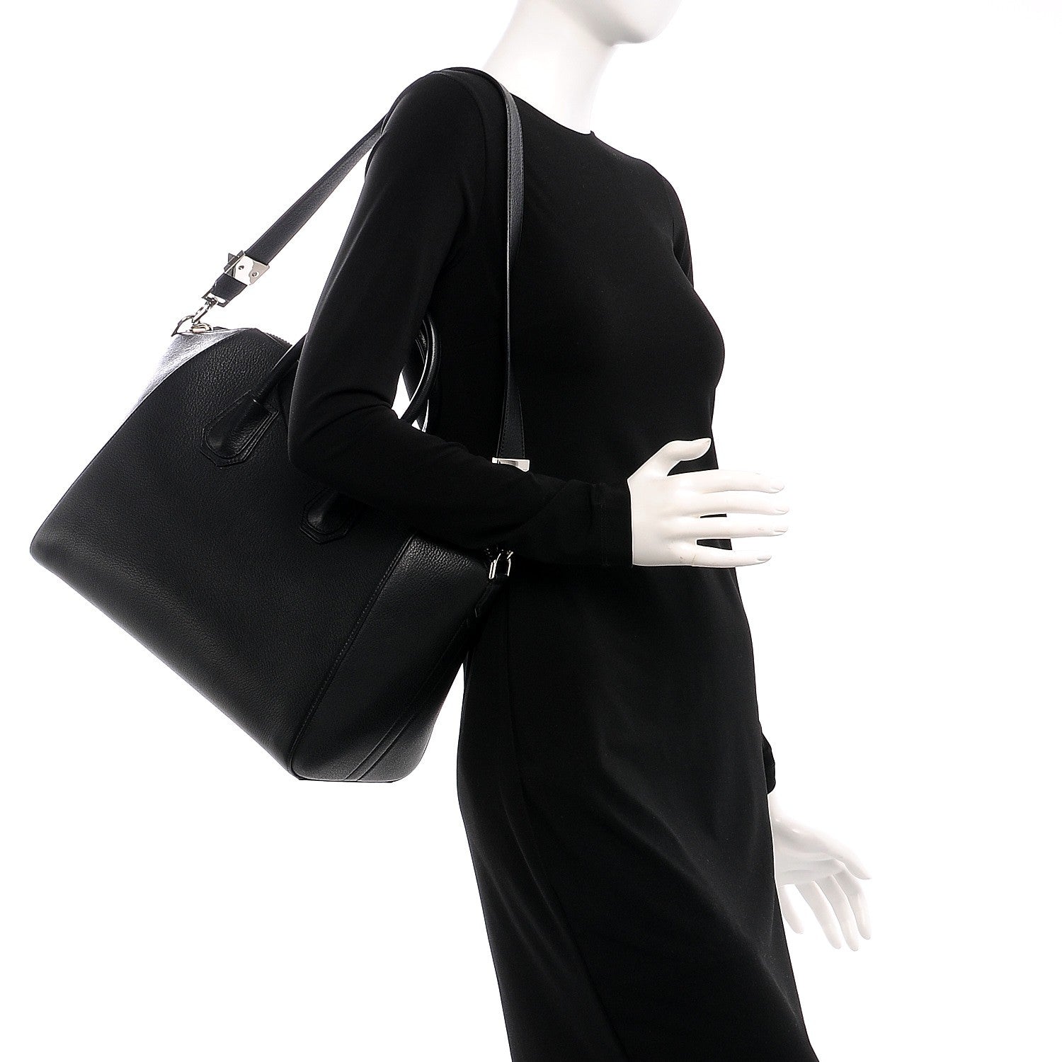 Givenchy Sugar Goatskin Medium Antigona Black 2 of 10