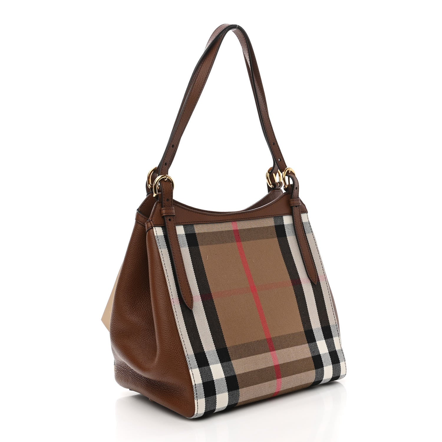 Burberry House Check Small Canterbury Tote Berry Pink 3 of 12