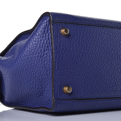Celine Bullhide Calfskin Small Ring Bag Indigo 7 of 8