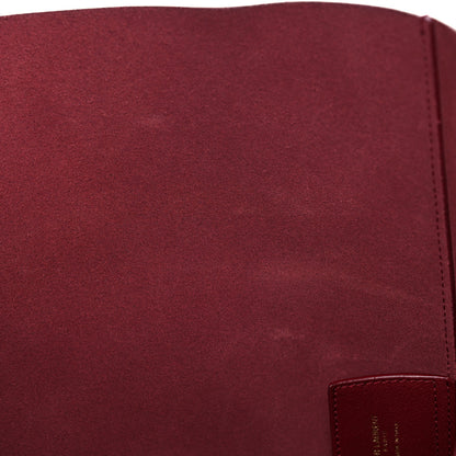 Saint Laurent Calfskin Large Shopping Tote Rouge Legion 10 of 10