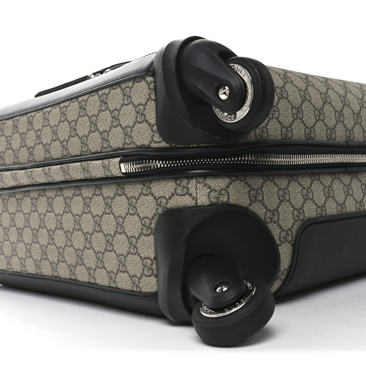 Gucci GG Supreme Monogram Calfskin Carry On Trolley Beige Ebony Black 8 of 9
