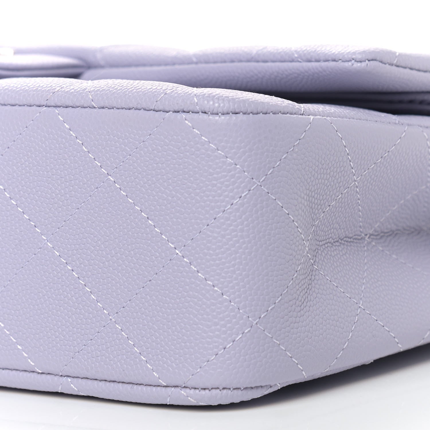 Chanel Caviar Quilted Medium Double Flap Light Purple 9 of 9