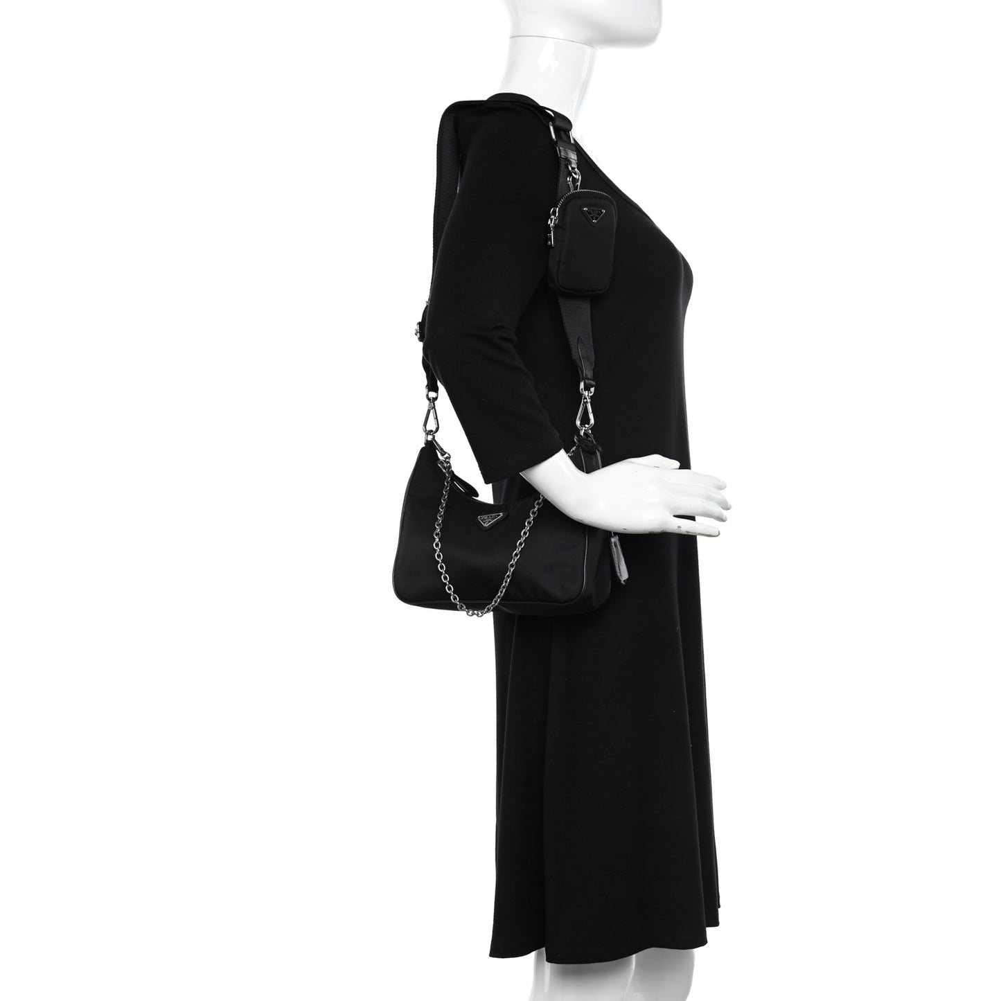 Nylon Re-Edition 2005 Shoulder Bag Black