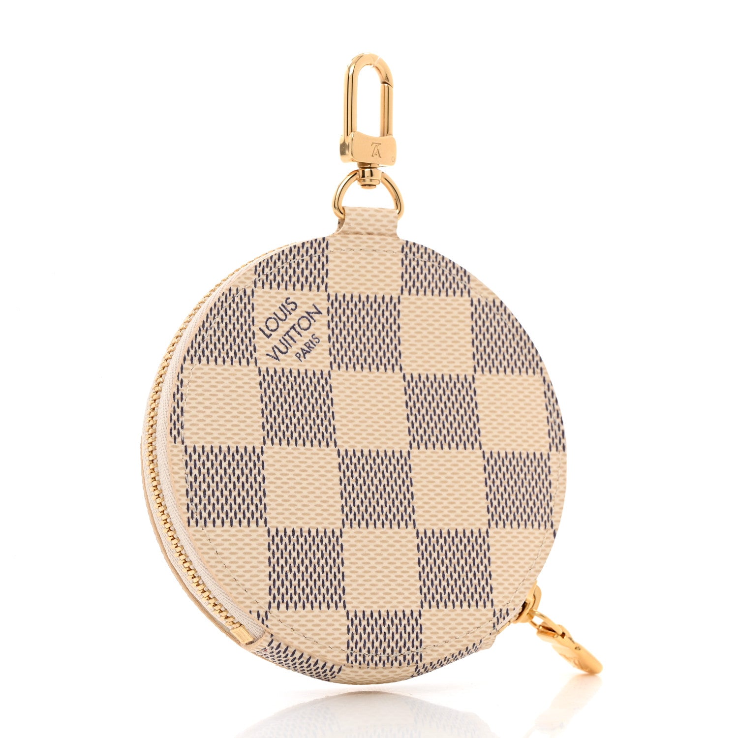 Louis Vuitton Damier Azur 2021 Christmas Animation Hollywood Bag Charm Fuchsia 3 of 7