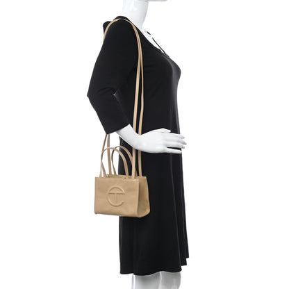 Telfar Vegan Leather Small Shopping Bag Cream 2 of 9