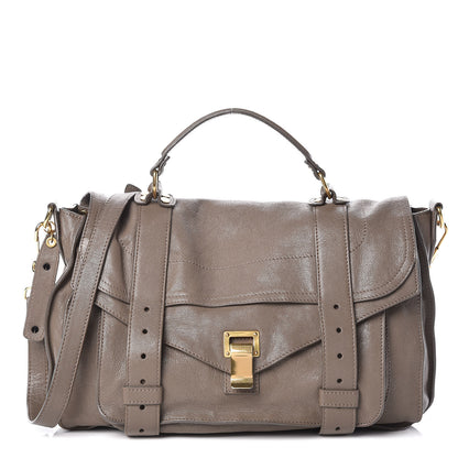 Proenza Schouler Lambskin Medium PS1 Satchel Smoke 1 of 10