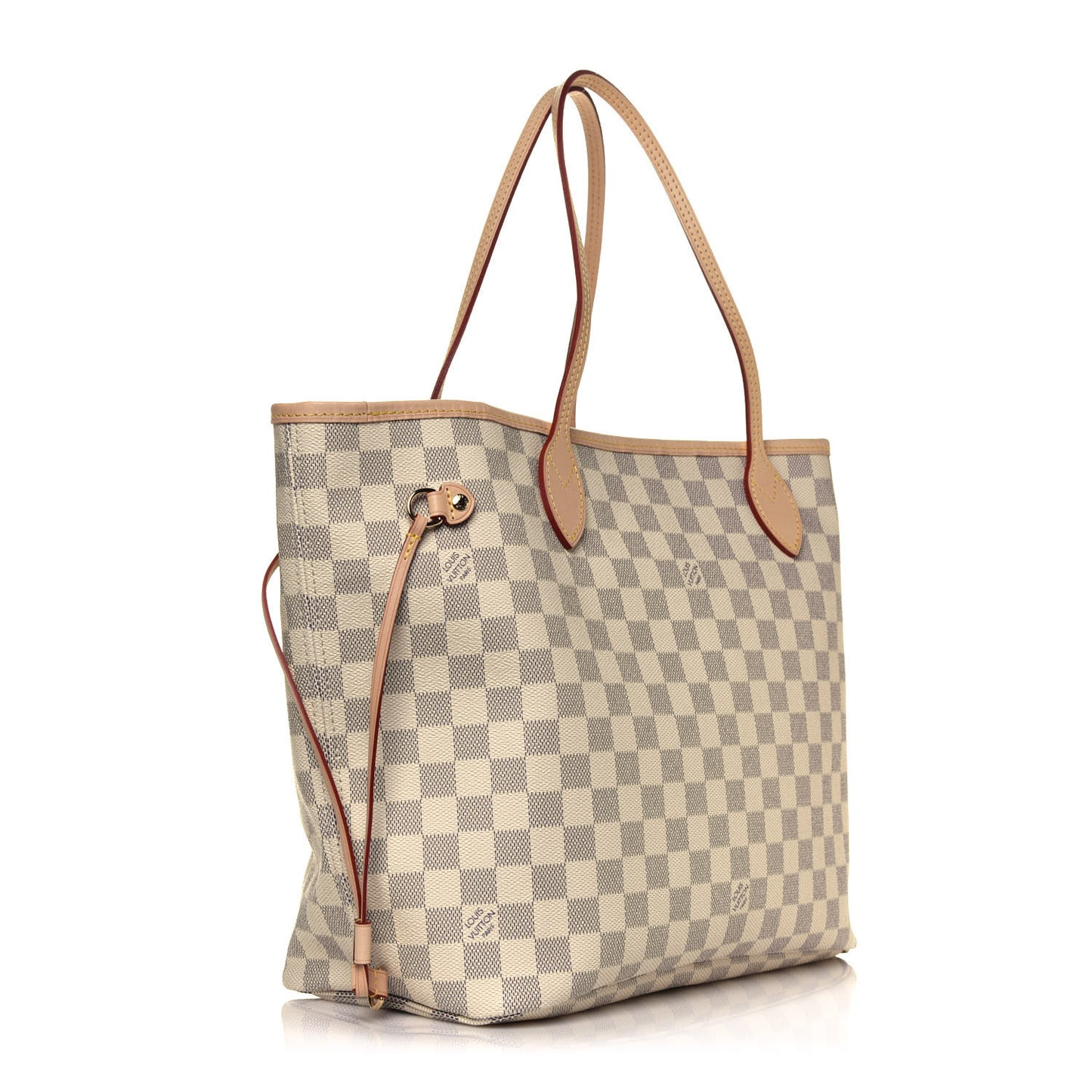 Damier Azur Neo Neverfull MM Rose Ballerine