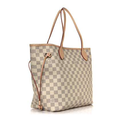 Louis Vuitton Damier Azur Neo Neverfull MM Rose Ballerine 2 of 5