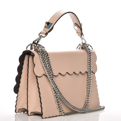 Fendi Vitello Liberty Scalloped Studded Kan I Shoulder Bag Plaster 4 of 8