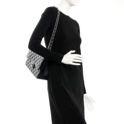 Chanel Caviar Quilted Jumbo Double Flap Black 2 of 8